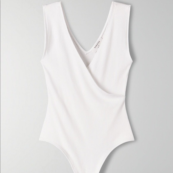 Aritzia Babaton Lido Bodysuit in Fog/Gray - Picture 9 of 14